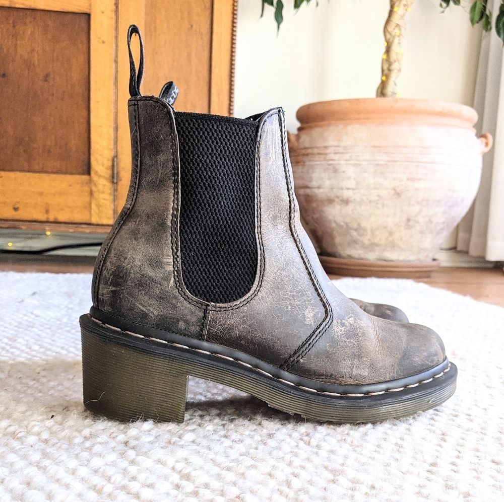 Cadence doc marten heeled chelsea boots